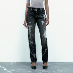 Zara Bleached Jeans New